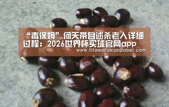 “毒保姆”何天带自述杀老人详细过程:2026世界杯买球官网app(图4) 2026世界杯买球官网